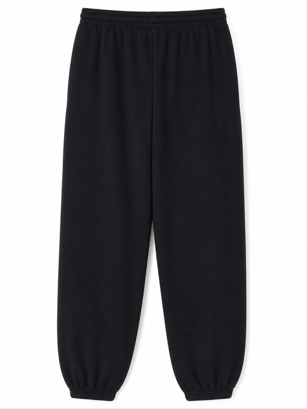 Adidas Black Fleece Jogger Pants Women's Size Medium Pocketed Elastic Waist